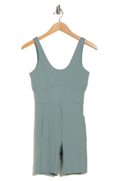 Z By Zella Rise Together Romper In Grey Thunder