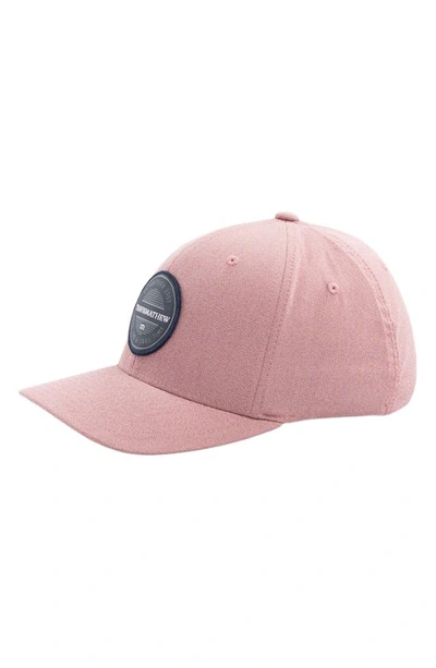 Travis Mathew Ten To Two Baseball Cap In Heather Ruby Wine