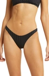 Vitamin A California High Leg Bikini Bottoms In Black Superib