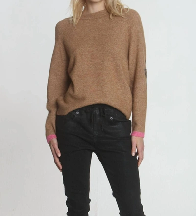 Label+thread Darling Cozy Crew Top In Ginger In Multi