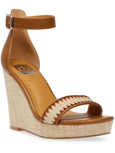 Dolce Vita Harla Womens Wedge Ankle Strap Heels In Multi