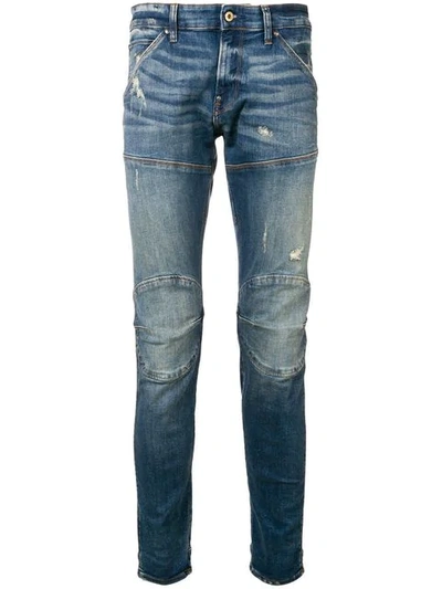 G-star Raw Research Aged Antic Destroy Skinny Jeans - Blue