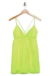 Rvca Neon Babydoll Dress In Yhg0-neon Yellow