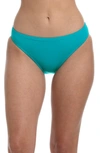 La Blanca Solid Hipster Bikini Bottoms In Turquoise