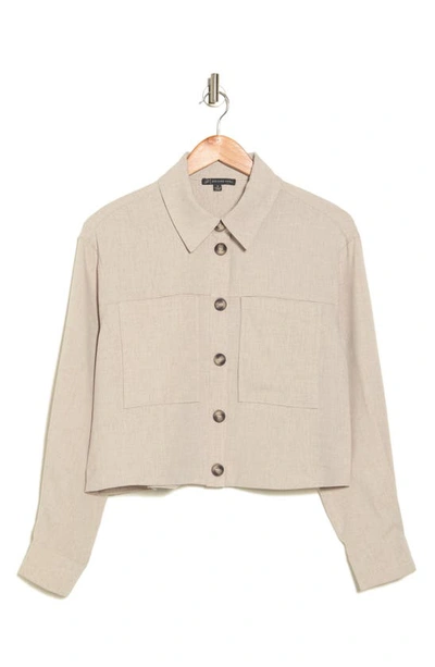 Adrianna Papell Utility Jacket In Beige
