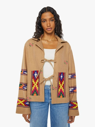 Alix Of Bohemia Western Blanket Jacket Dune In Tan