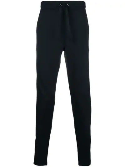 Versus Check Panelled Track Pants In Black