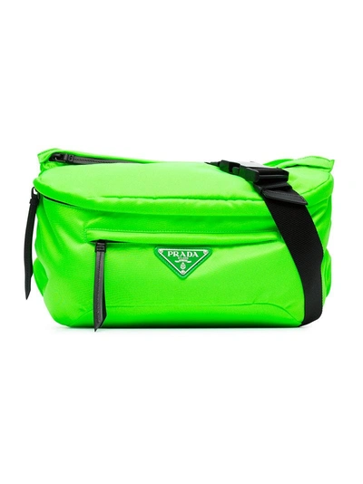 Prada Fluorescent Nylon Belt Bag - Green