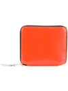 Comme Des Garçons Neon Glow Wallet In Orange