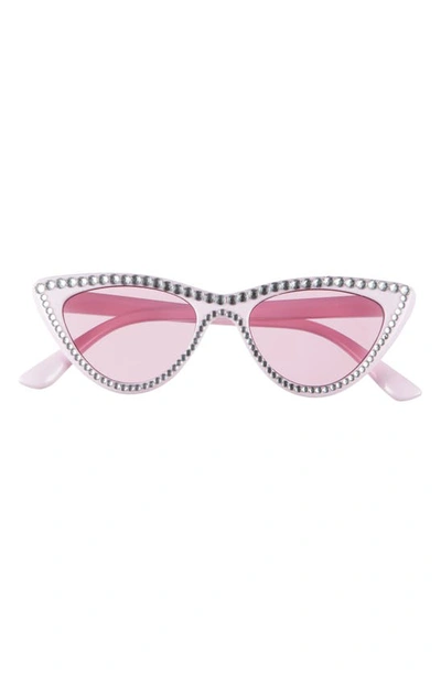 Bp. 50mm Cat Eye Sunglasses In Light Pink