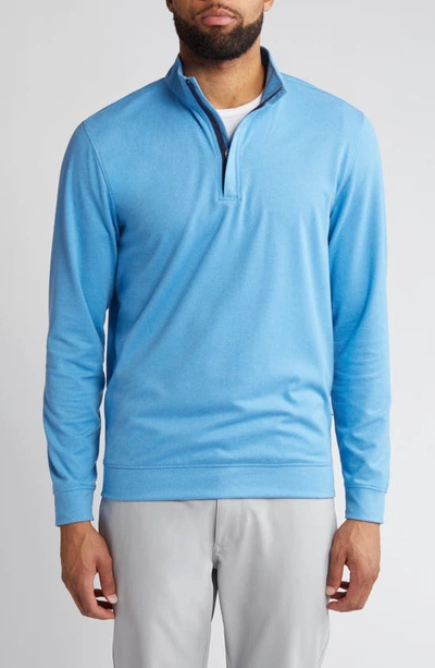Swannies Mckinnon Quarter Zip Golf Pullover In Blue