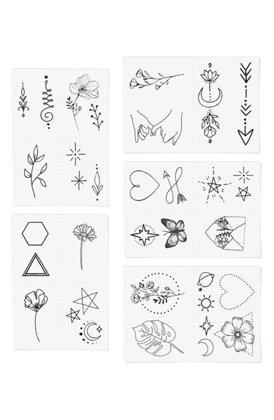 Inked By Dani Fine Line Temporary Tattoos In Black