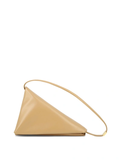 Marni Prisma Shoulder Bag In Beige