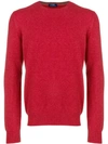 Barba Knit Sweater - Red