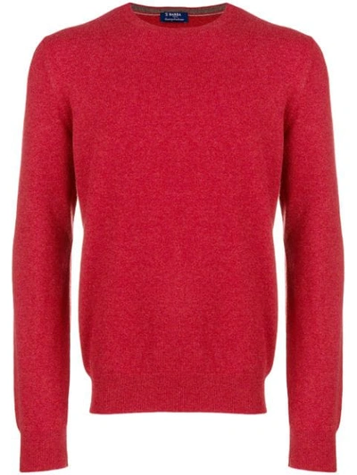 Barba Knit Sweater - Red