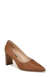 Franco Sarto Giovanna Pointed Toe Pump In Cognac Brown Raffia