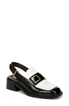 Sarto By Franco Sarto Gianna Slingback Loafer In Black/white
