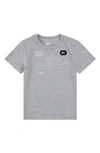 Nike Kids' Club Logo T-shirt In Dark Grey