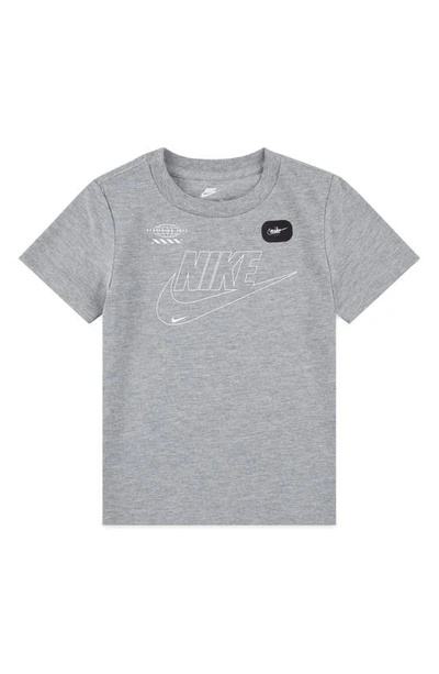 Nike Kids' Club Logo T-shirt In Dark Grey