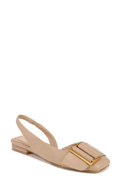 Sarto By Franco Sarto Tracy Slingback Square Toe Flat In Nude