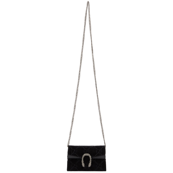 supermini dionysus double g velvet shoulder bag