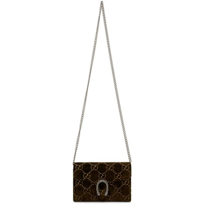 Gucci Dionysus Gg Mini Shoulder Bag In Brown