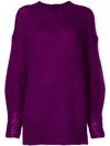 Isabel Marant Idol Jumper In Pink & Purple