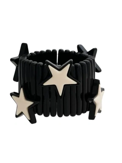 Miu Miu Black Large Stars Bracelet