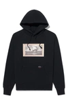 Noah X The Cure 'pirate Ships' Cotton Fleece Graphic Hoodie In Black