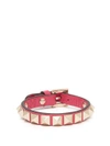 Valentino Garavani Rockstud Leather Bracelet In Pink