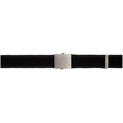 Gosha Rubchinskiy Black Velcro Tape Belt In 1 Black