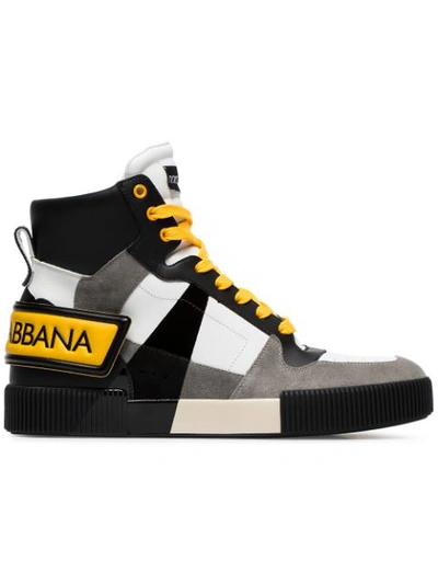 Dolce & Gabbana Men's Milano 1984 Leather/suede High-top Sneakers In 87583