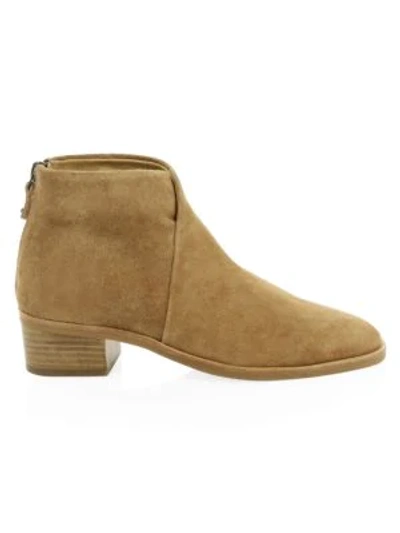 Soludos Venetian Suede Ankle Boots In Tan