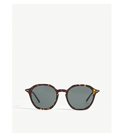 Giorgio Armani Havana Ar8109 Phantos-frame Sunglasses In Brown