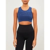 Fendi Logo-print Stretch-jersey Sports Bra In Muffin