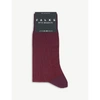 Falke Fine Shadow Cotton-blend Socks In Purple Ruby