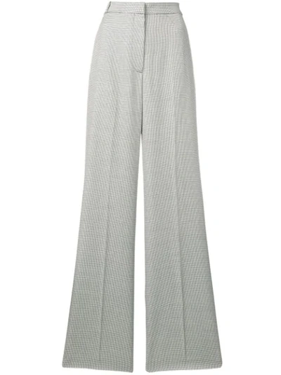 Stella Mccartney Contrast-panel Piped Wool Trousers In Grey