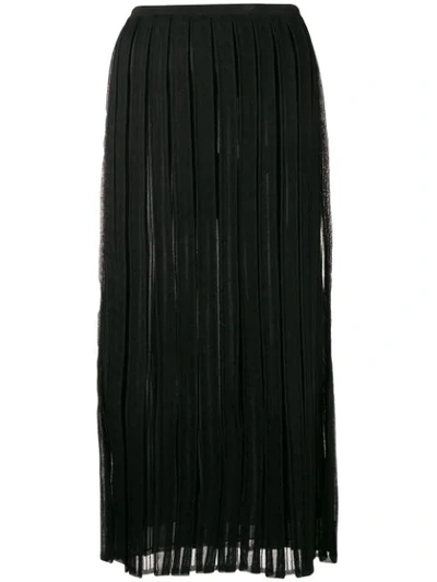 Ferragamo Salvatore  Pleated Mid-length Skirt - Black