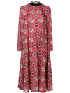 Red Valentino Printed Mid-length Dress In Red