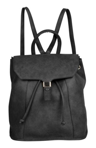 Urban Originals Foxy Vegan Leather Flap Backpack - Black