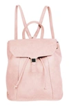 Urban Originals Foxy Vegan Leather Flap Backpack - Pink In Rose Pink