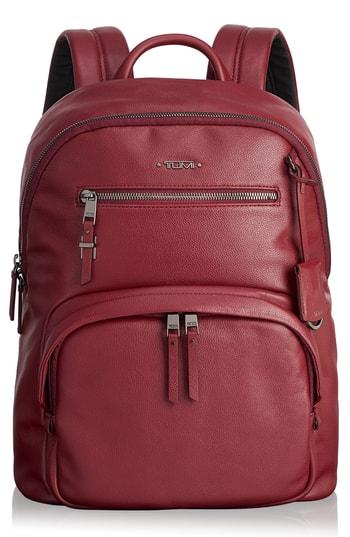tumi red luggage