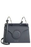 Danse Lente Phoebe Mini Textured-leather Shoulder Bag In Navy