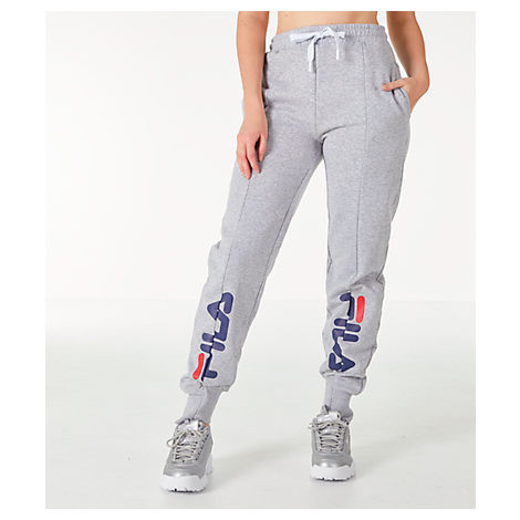 grey fila sweatpants