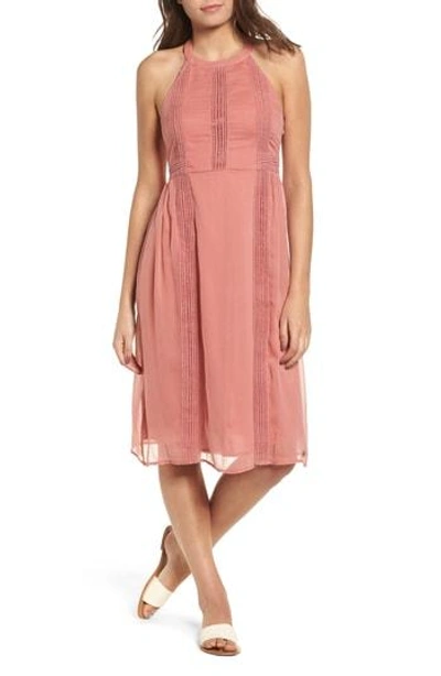 Roxy Blurred Landscape Dress In Withered Rose