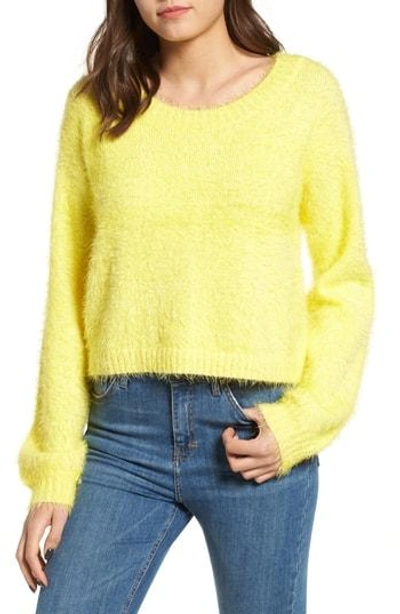 Somedays Lovin Clover Fields Chenille Sweater In Marigold