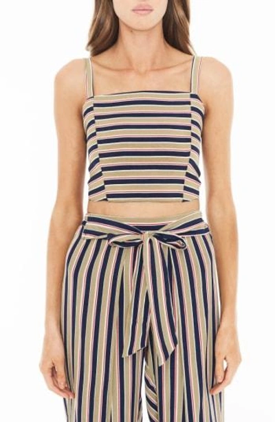 Faithfull The Brand Fortelina Stripe Crop Top In Trentini Stripe Print