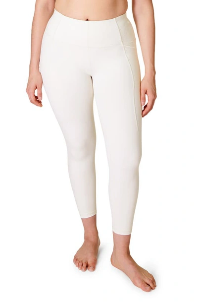 Sweaty Betty Supersoft Pocket 7/8 Leggings In Studio White