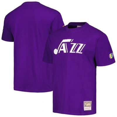 Mitchell & Ness Men's  Purple Utah Jazz Hardwood Classics Nights Premium T-shirt