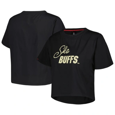 Kadyluxe Black Colorado Buffaloes Milky Silk Cropped T-shirt